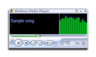 Play the song with Windows Media Player